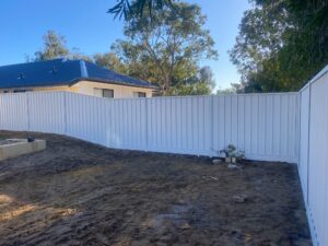 Colorbond Fencing Example Anchorage Fencing Rockingham